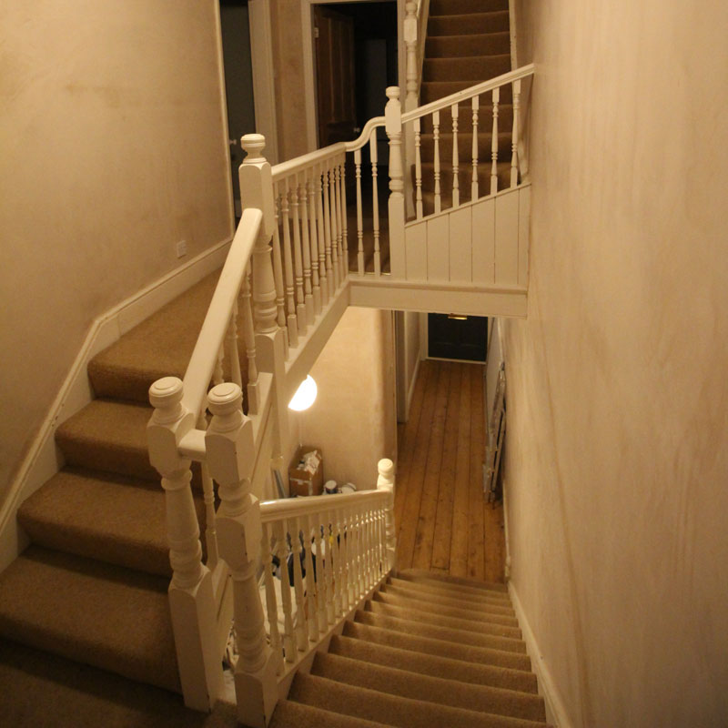 Hall, stairs & landing re-skim